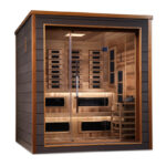 6-Person Outdoor Hybrid Sauna | Golden Design Karlstad Series | Outdoor Infrared Sauna - Image 3