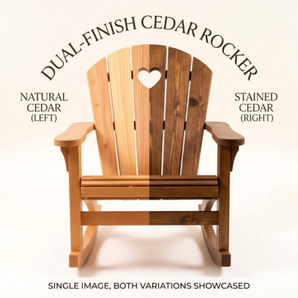 Royal Hearts Cedar Glider Chair