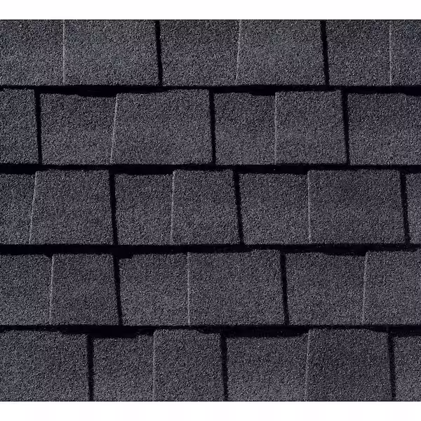 Charcoal architectural shingle roof option for shed kits