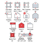 Wooden shed interior for outdoor storage and property supplies