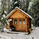 Eagle Loft Bunkie interior with upper sleeping loft