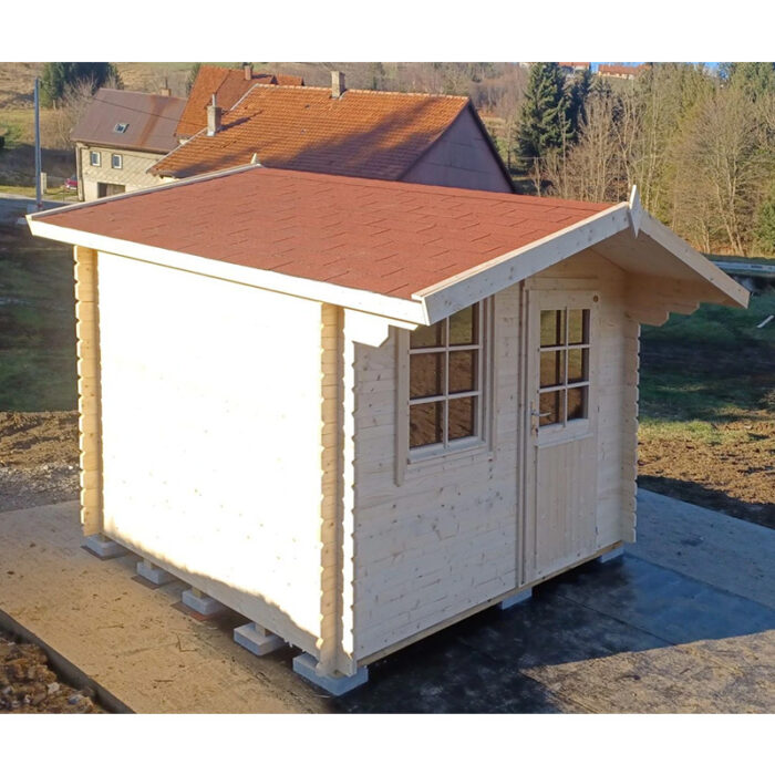 Wooden shed for storage studio space and garden tools